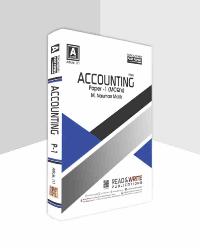 111 Accounting AS-Level MCQ’s Paper-1 Topical/Yearly