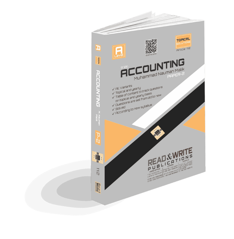 112 Accounting AS Level Paper 2 Topical & Yearly Past Papers