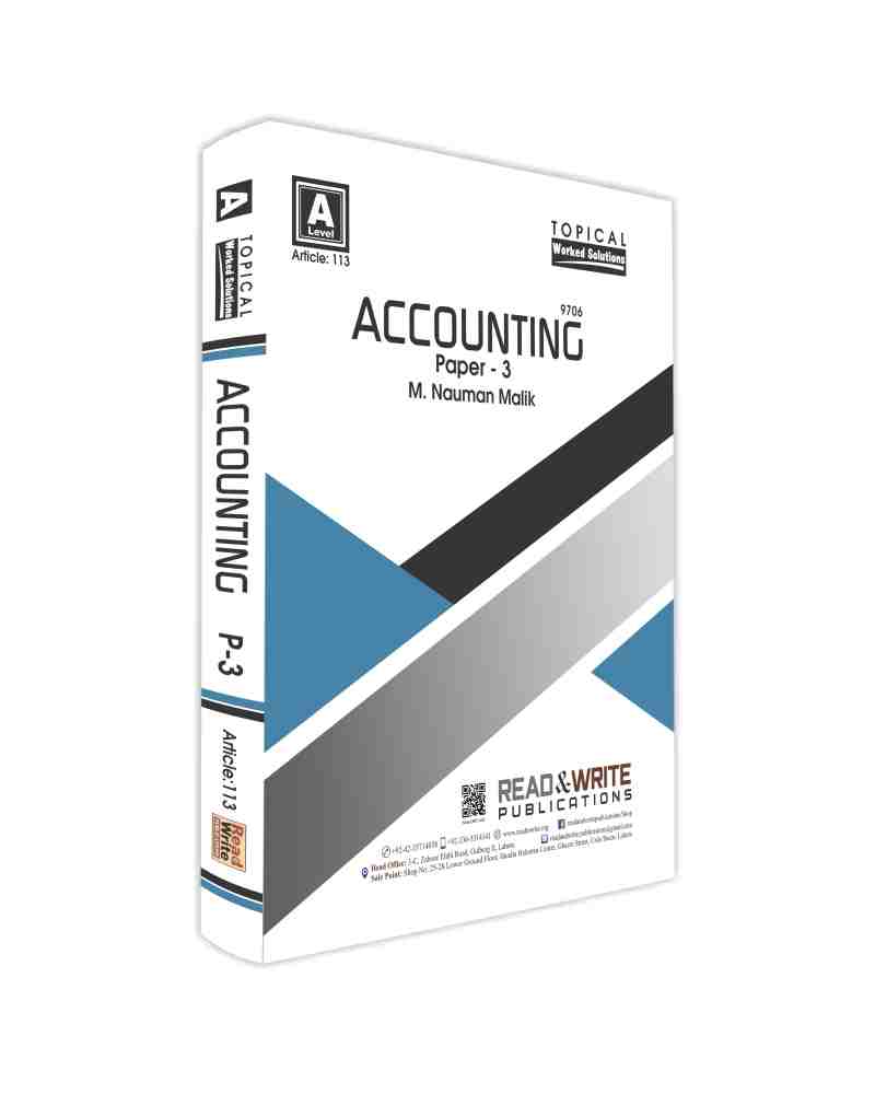 113 Accounting AS Level Paper 3 Topica/Yearly Past Papers