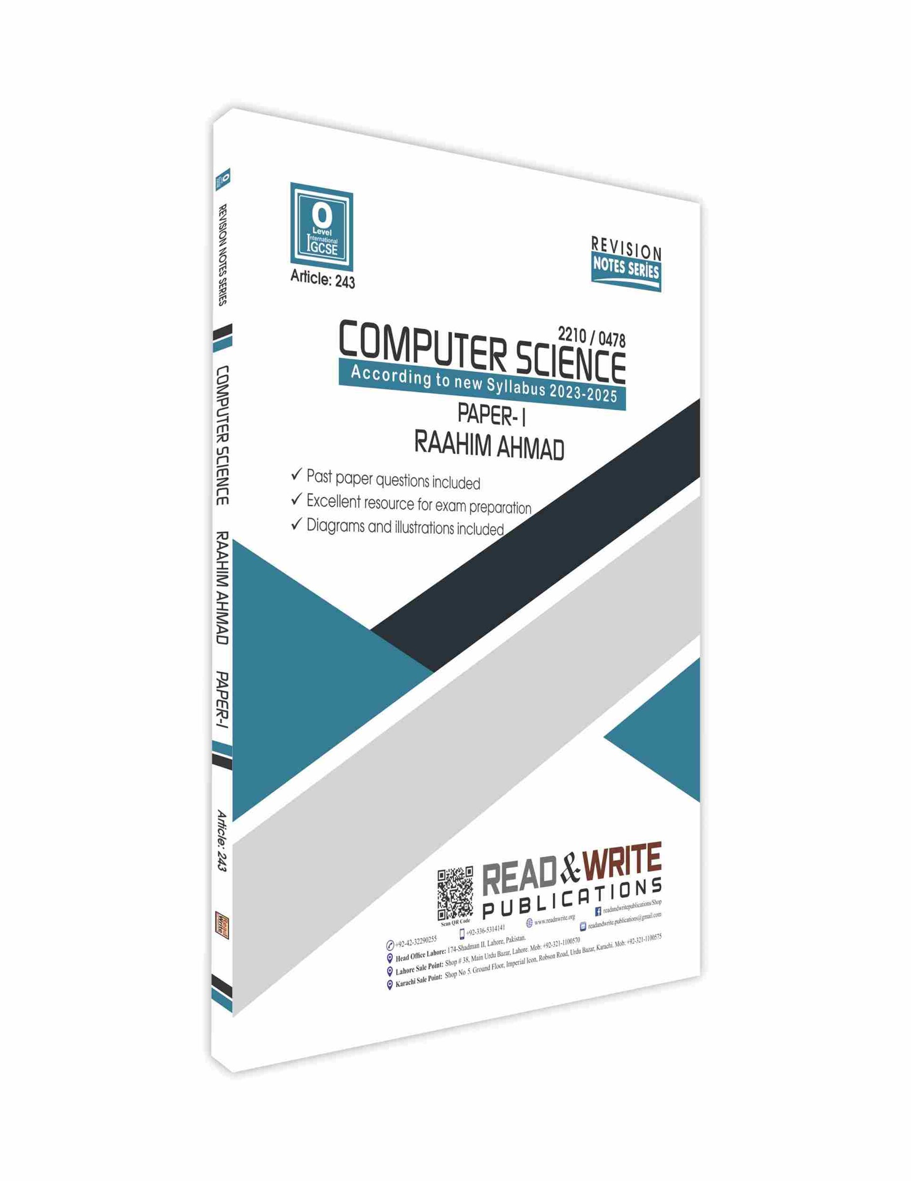 243 Computer Science O Level Paper-1 Revision Notes Series By Raahim A ...