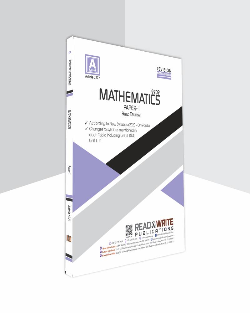 277 Mathematics A Level Paper-1  (Revision Notes)