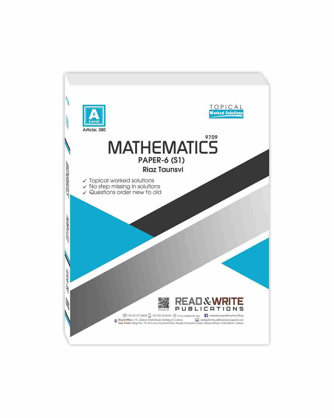 380 Mathematics A Level Paper 6 (S1) Topical Worked Solutions — Azeem Books