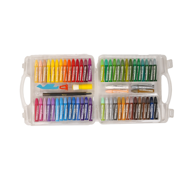 JOYTITI Oil Pastel Set - Available in 12, 18, 24, 48 and 55 Smooth & Water-Resistant Colors | Premium Quality for Artists