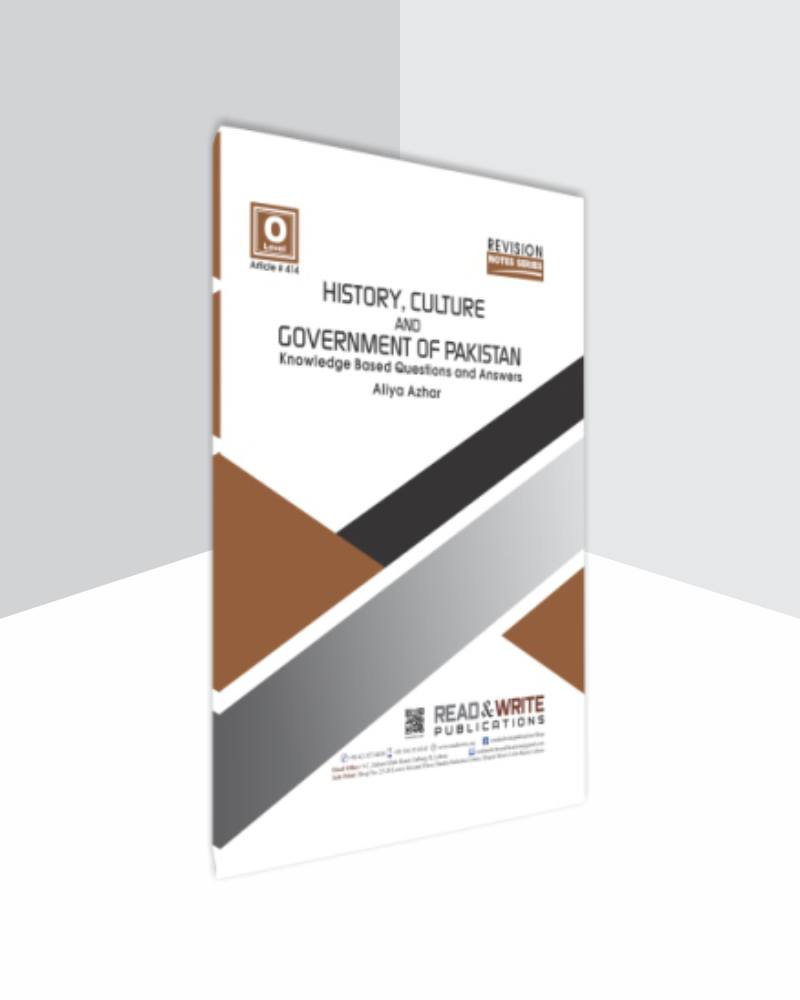 414 History Culture &amp; Government of Pakistan Teacher Notes