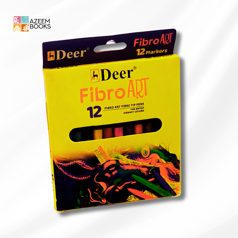 Deer Marker Colours - 12 pcs Marker Set for Beginners