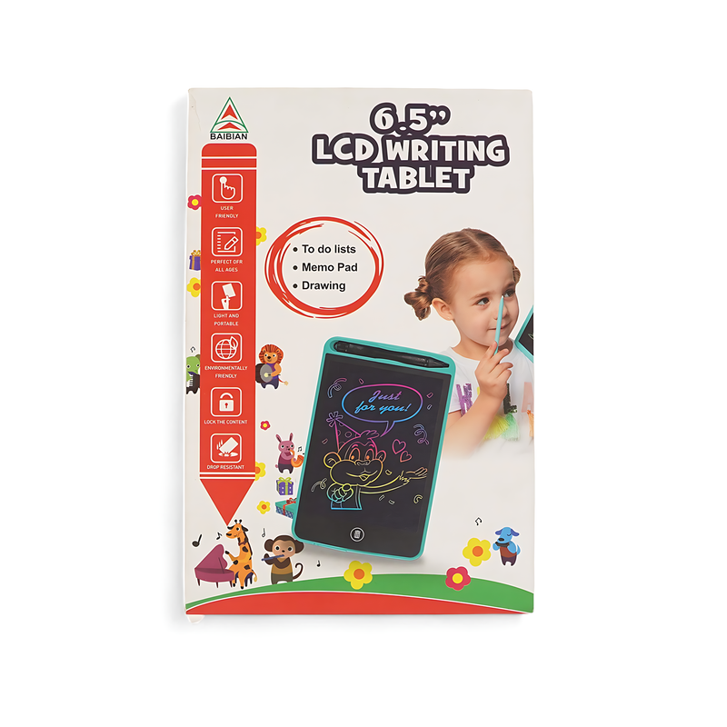 6.5" LCD Writing Tablet - Portable and Eco-Friendly Drawing and Memo Pad