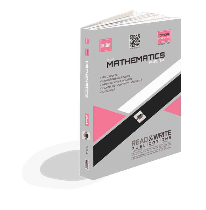 734 Mathematics IGCSE Paper-4 Topical Workbook