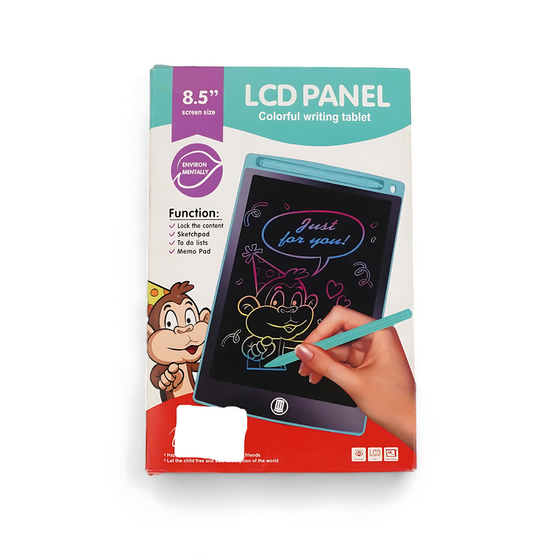 8.5" LCD Writing Tablet - Colorful and Eco-Friendly Digital Notepad for Drawing and Writing