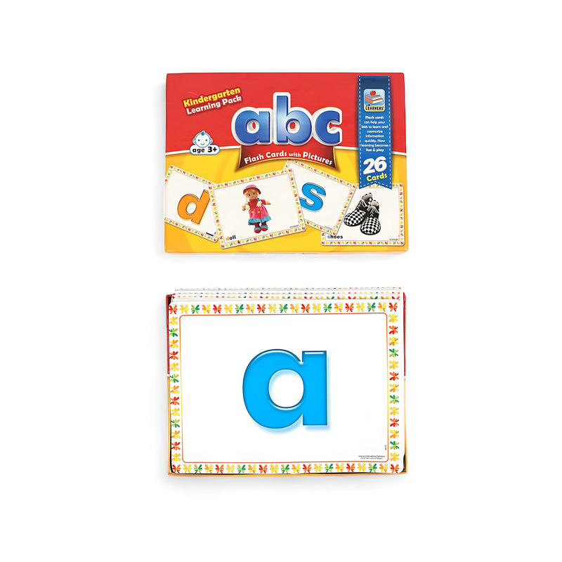 ABC Flash Cards - Alphabet Learning Pack with Fun Pictures for Kids Age 3+ - 26 Alphabet Cards

