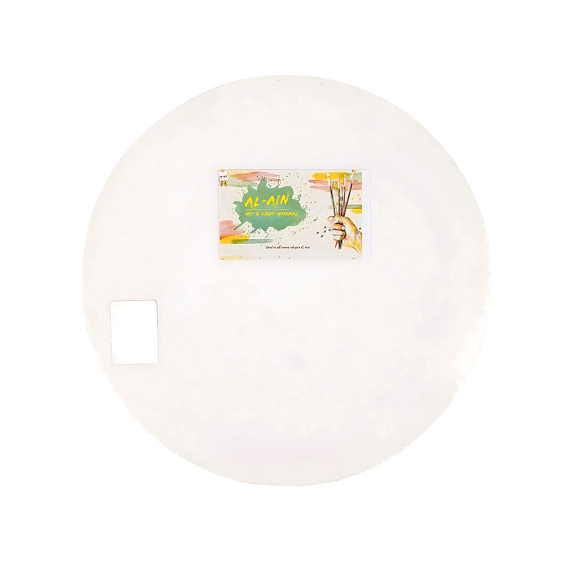 Al-Ain round canvas, 10-inch circular canvas, medium artist canvas, round art board, DIY craft canvas, acrylic and oil canvas

