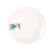 Al-Ain 12-Inch Round Canvas, pre-primed cotton canvas ideal for abstract art, home decor, and creative projects.

