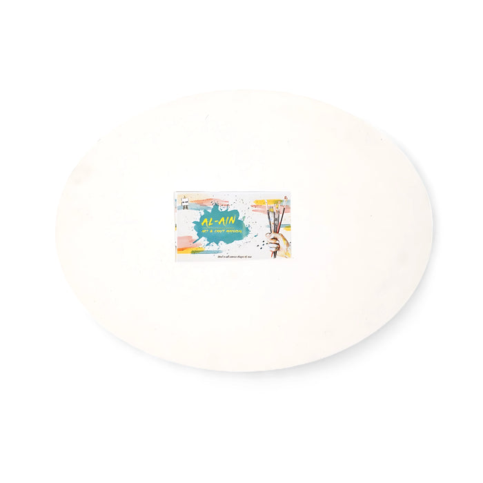 Al-Ain Oval Canvas – Small 6in, Medium 12in, and Large 20inSizes, 100% Cotton