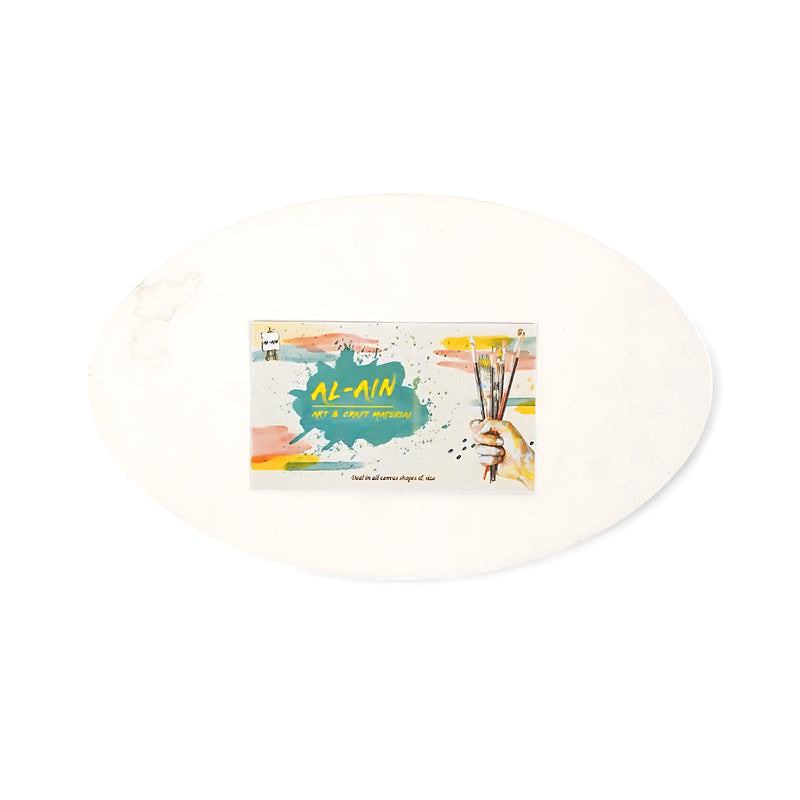 Al-Ain Oval Canvas – Small 6in, Medium 12in, and Large 20inSizes, 100% Cotton