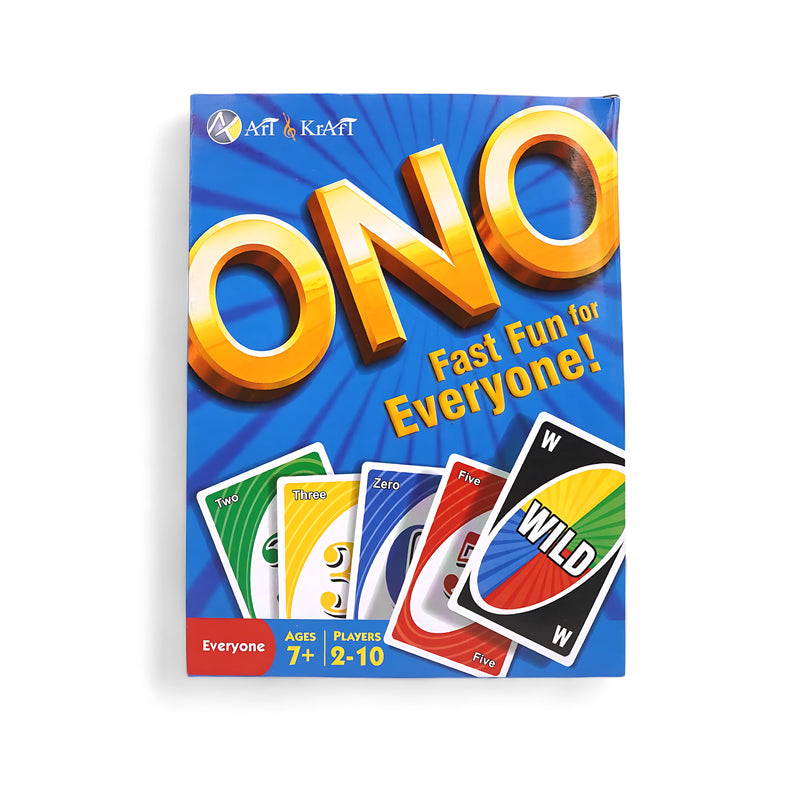 Art & Kraft ONO Card Game – Fast-Paced Family Fun for Ages 7+