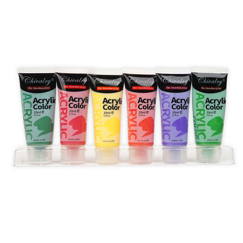 Keep Smiling Acrylic Paint - 6 Colour Tubes Set - 30ml Pack