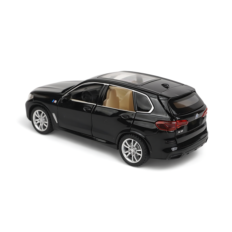 BMW X5 Diecast Model - Sleek Black SUV Miniature with Opening Doors and Realistic Interior