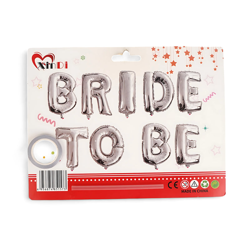 "BRIDE TO BE" Foil Letter Balloon Set – Perfect Bridal Shower and Bachelorette Party Decor