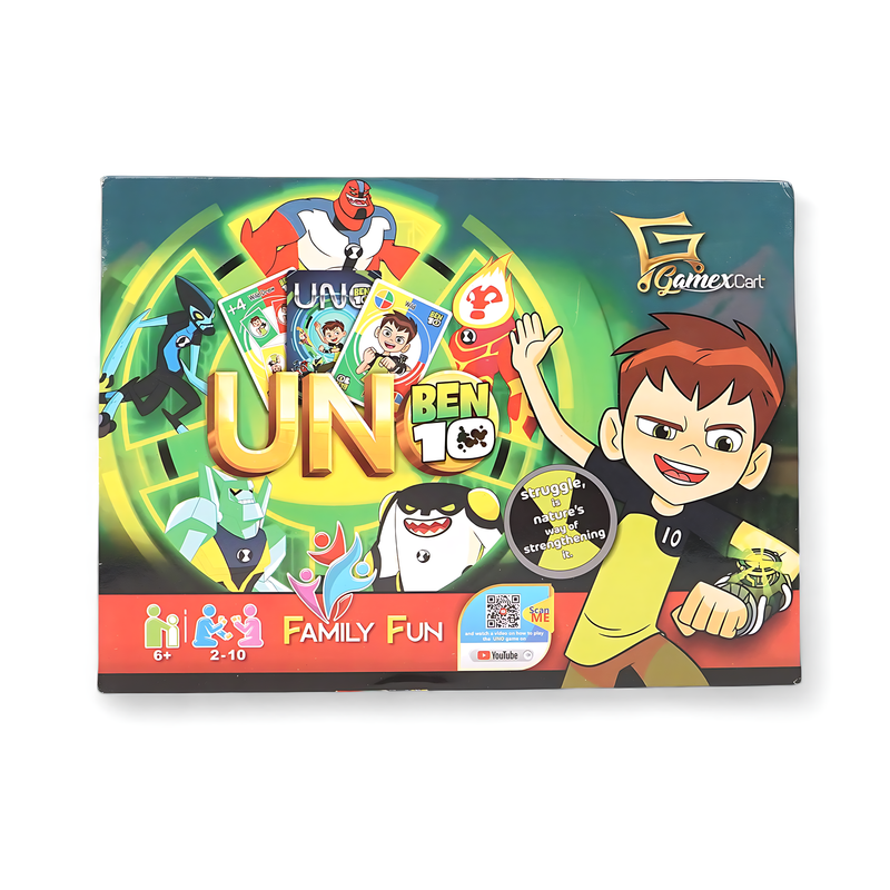 Ben 10 UNO Family Fun Card Game – Action-Packed Fun for Kids and Fans