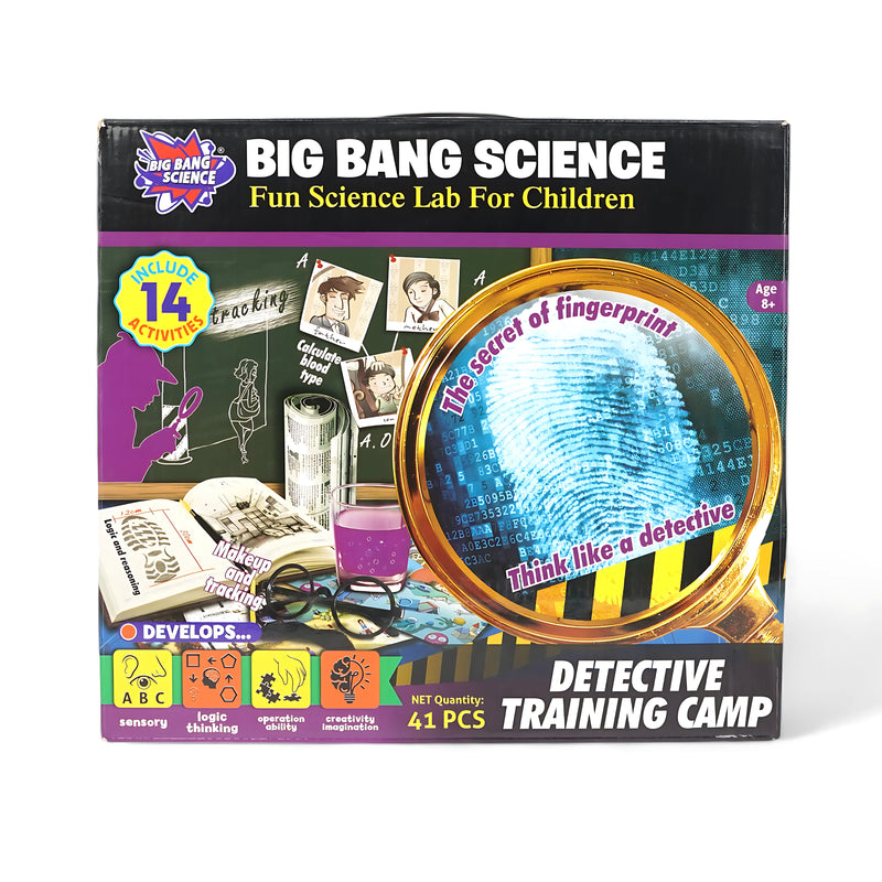 Big Bang Science Detective Training Camp - Kids Science Lab Kit for Aspiring Investigators