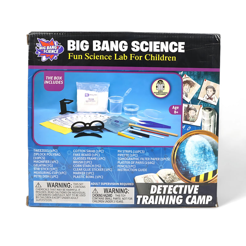 Big Bang Science Detective Training Camp - Kids Science Lab Kit for Aspiring Investigators