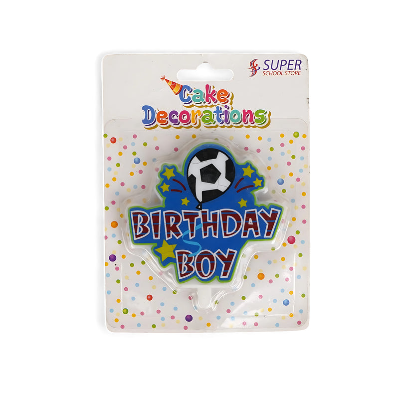 "Birthday Boy" Soccer-Themed Cake Topper – Perfect for Sports Fans