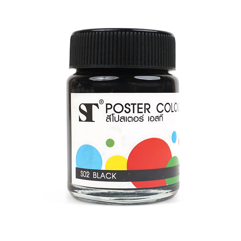ST Poster Colour Individual Jars - High-Quality Pigmented Poster Paint