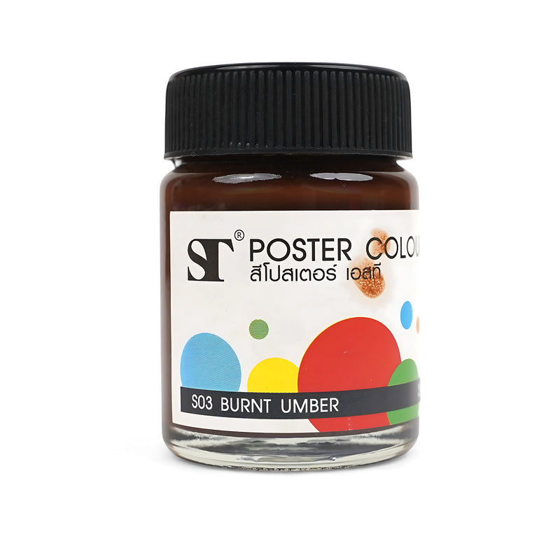 ST Poster Colour Individual Jars - High-Quality Pigmented Poster Paint