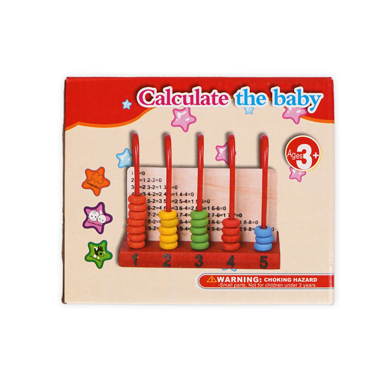 Calculate the Baby - Wooden learning toy with colorful beads for children aged 3+ to develop early math skills. img2