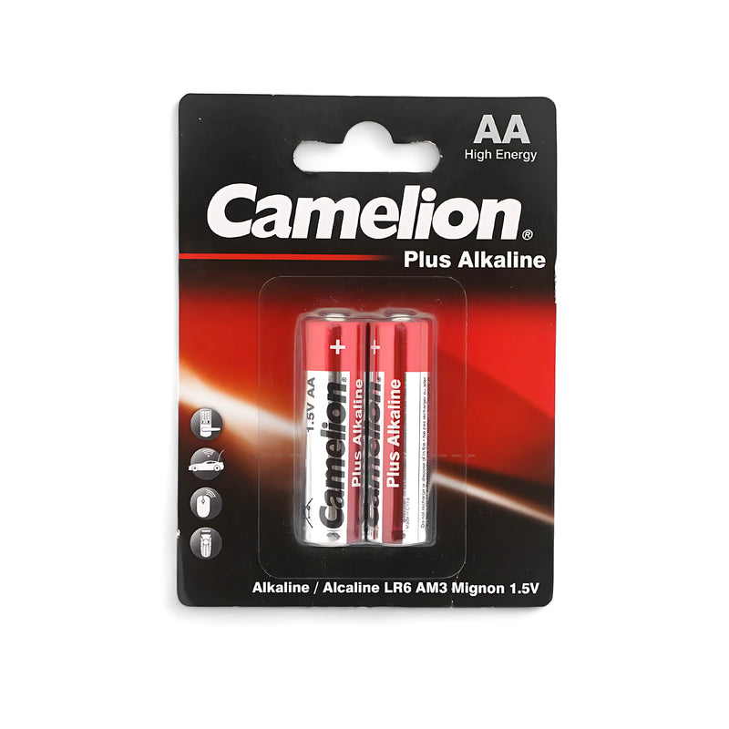 Camelion Plus Alkaline AA Batteries - 2-Pack, High Energy