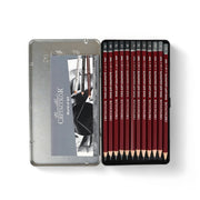 Cretacolor CLEOS Fine Art Graphite Pencils Set - 12 Piece, artist-grade graphite pencils ideal for detailed sketching and tonal work.

