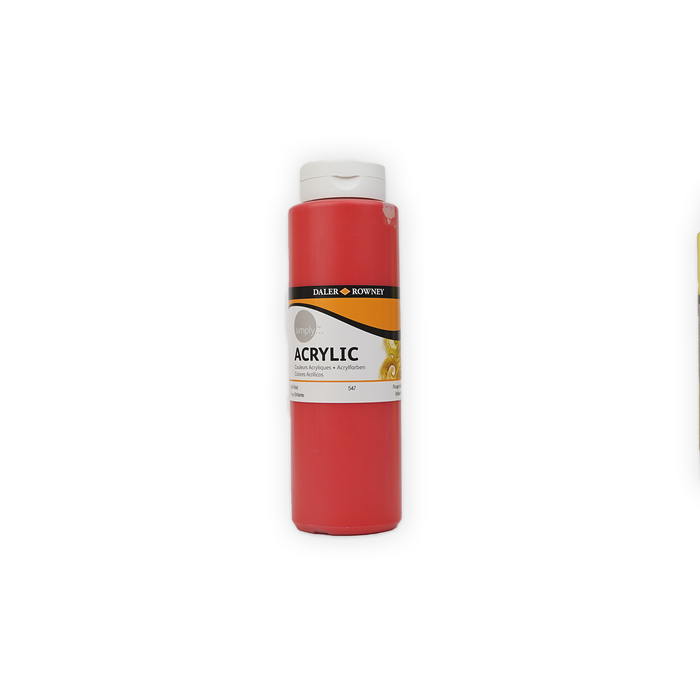 Daler Rowney Simply Acrylic Paint - 750 mL Bottles