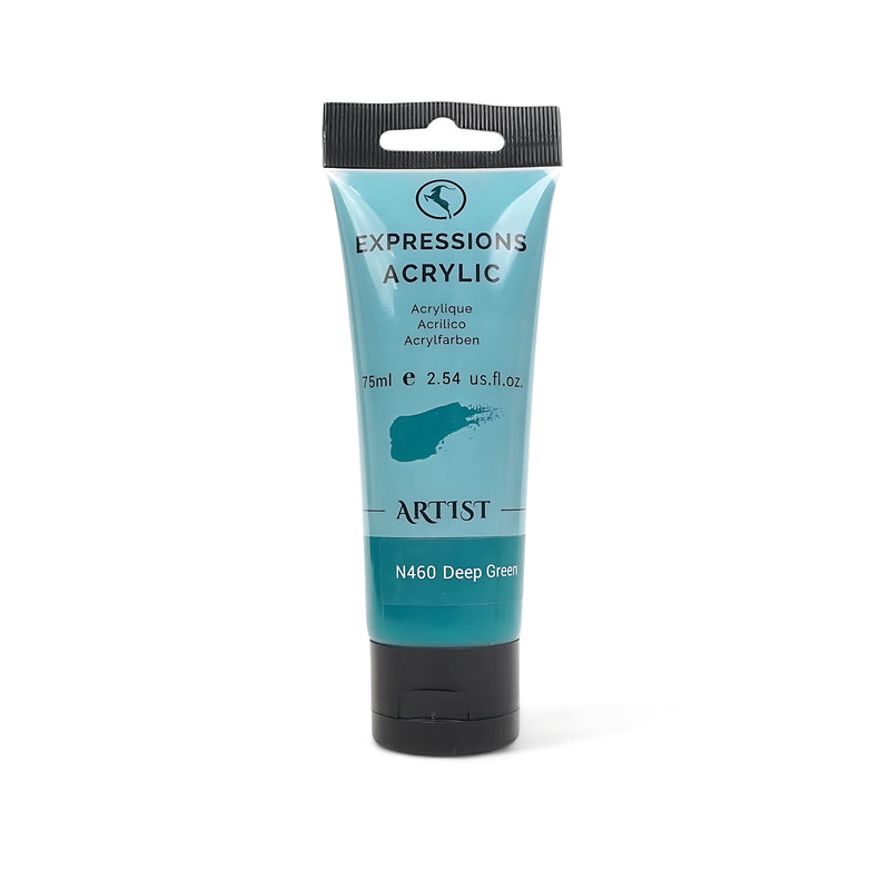 Expressions 75ml Acrylic Paint Tube – Premium Artist Acrylics in 33 Unique Colors