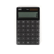 Deli 1589 Exceed 12-Digit Calculator with dual power, large display, and business functions for accounting, office, and school use. img2