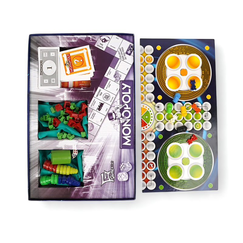 Elite Monopoly 2-in-1 Property Trading Game – Premium Fun for Family and Friends