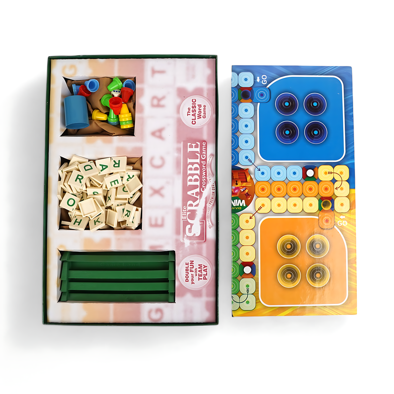 Elite Scrabble 2-in-1 Crossword Game – Premium Quality Word-Building Fun spelling