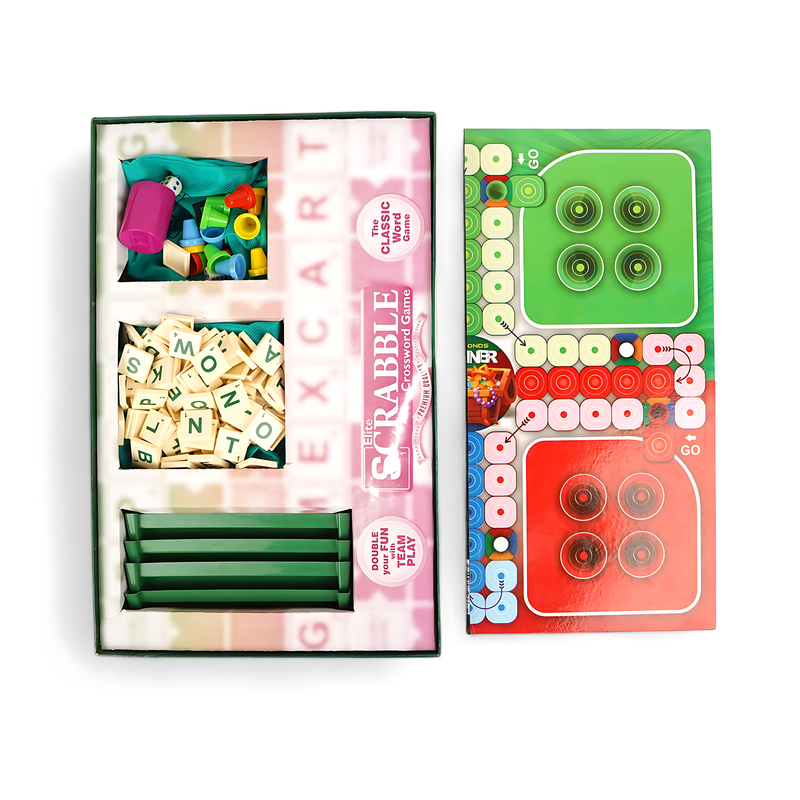 Elite Scrabble 2-in-1 Crossword Game – Premium Quality Word-Building Fun for All Ages