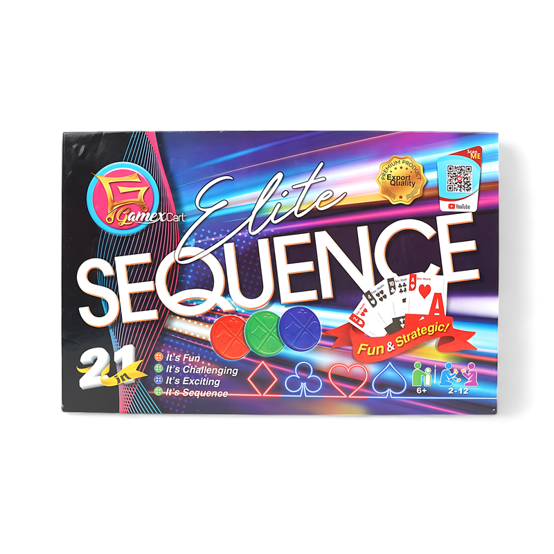 Elite Sequence - 2-in-1 Fun and Strategic Board Game