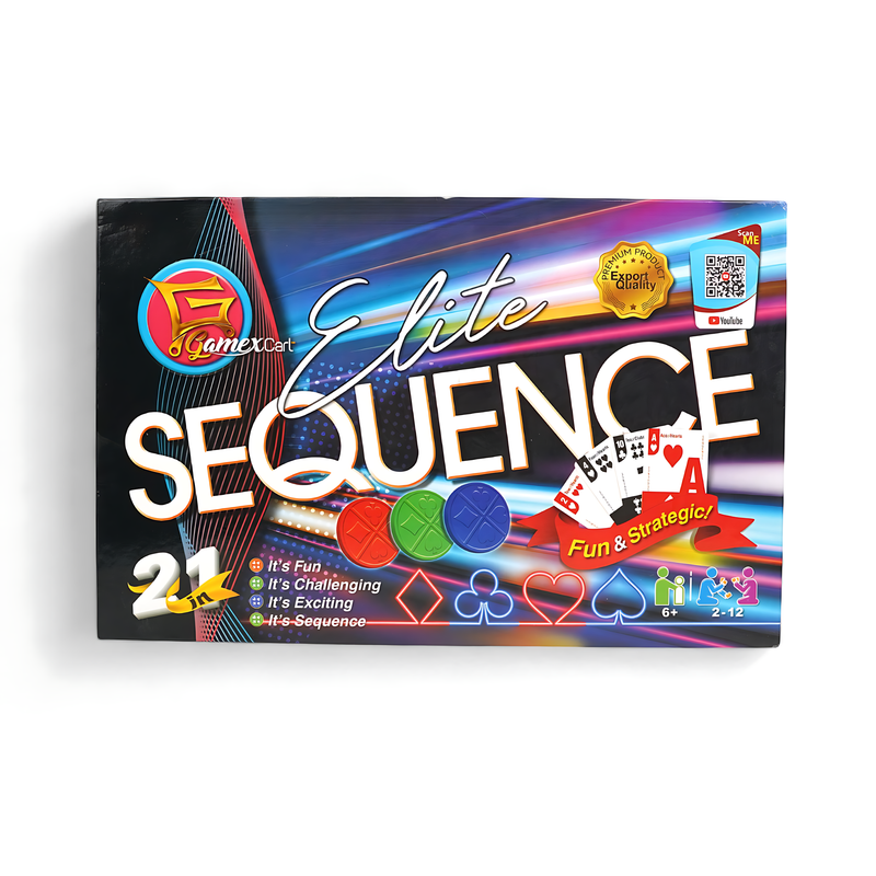 Elite Sequence Game - Fun & Strategic Board Game for Family and Friends