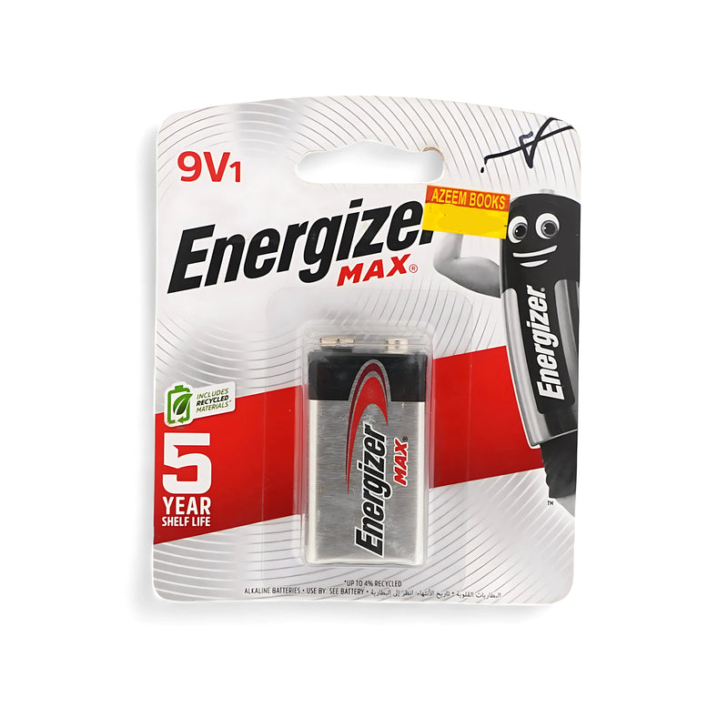 Energizer Max 9V Battery - Single Pack with 5-Year Shelf Life
