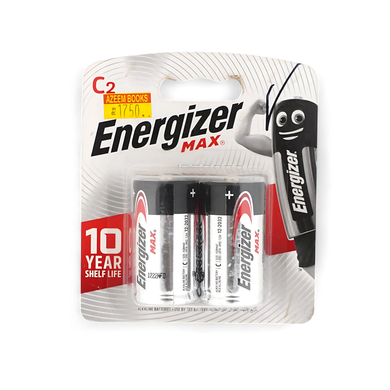Energizer Max C Batteries - 2-Pack with 10-Year Shelf Life