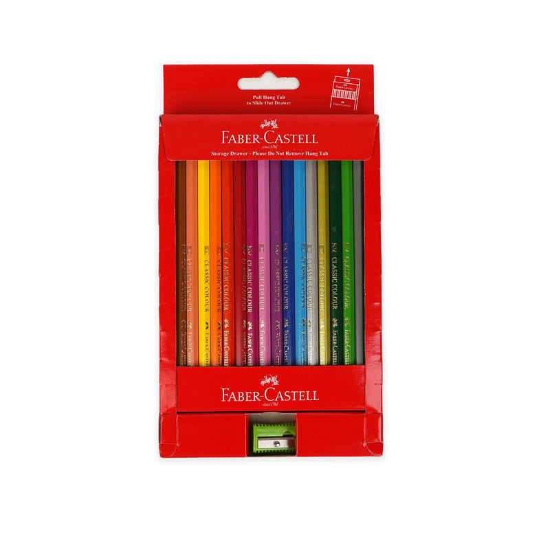 FABER-CASTELL Classic Colour Pencils | Available in 12, 24, 36, 48 & 100 Sets | Includes Classic Gold | Premium Art Supplies
