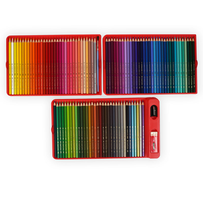 FABER-CASTELL Watercolour Pencils | Available in 12, 24, 36, 48 & 100 Sets | Turns to Paint | Sustainable Art Supplies