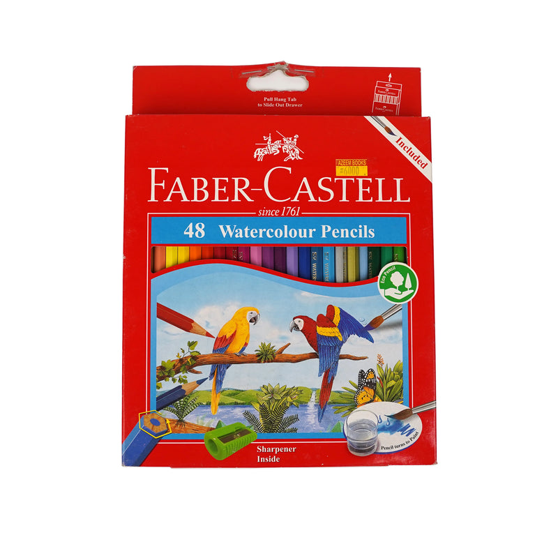 FABER-CASTELL Watercolour Pencils | Available in 12, 24, 36, 48 & 100 Sets | Turns to Paint | Sustainable Art Supplies