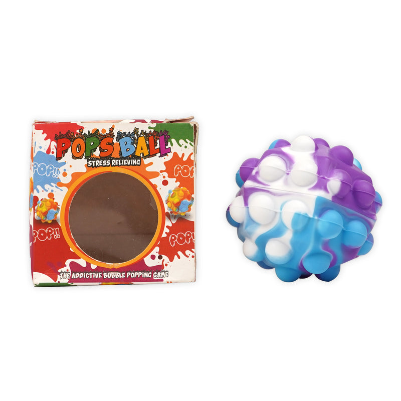 FIDGET FACTORY Squash Mesh Bliss Ball | 1 Pc | Purple-Blue Cloud Ball