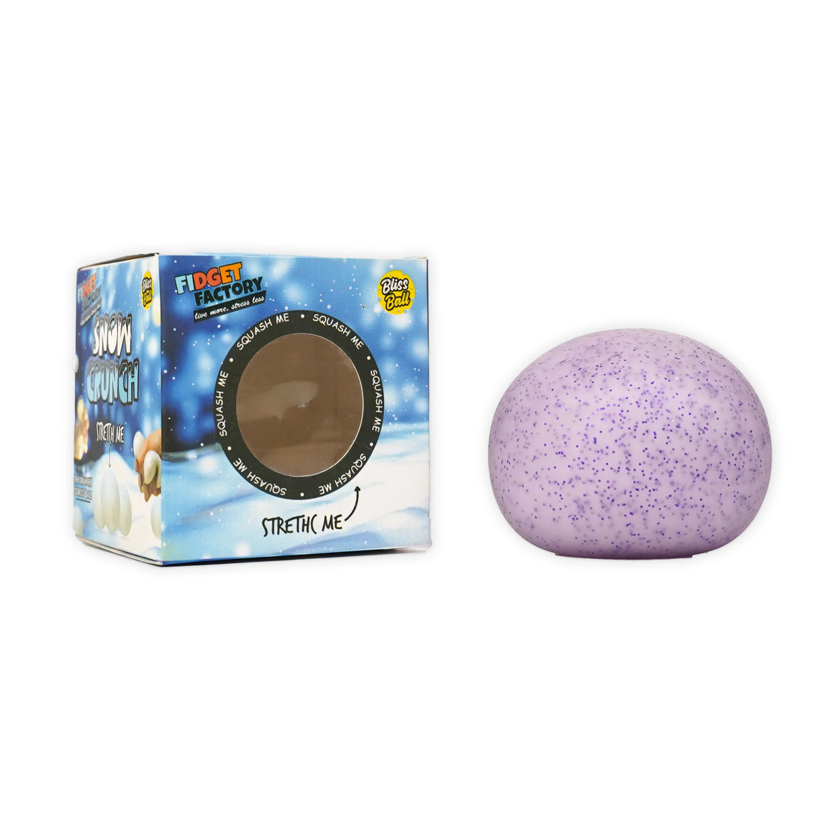 FIDGET FACTORY Squash Mesh Bliss Ball | 1 Pc | Purple Ball — Azeem Books
