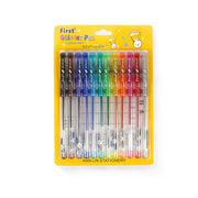 First Glitter Pen Set with fragrance by Han Lin Stationery, available 12 colourful pen sets.

