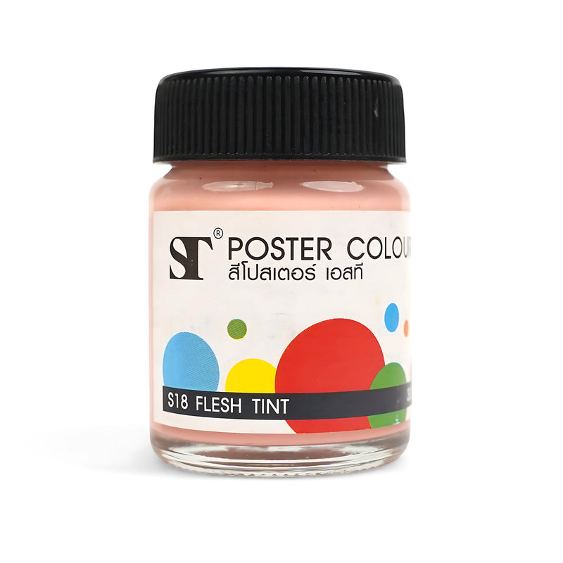 ST Poster Colour Individual Jars - High-Quality Pigmented Poster Paint