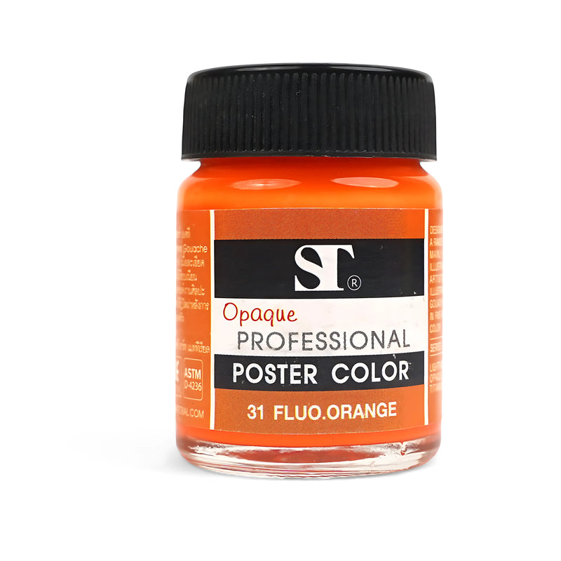 ST Professional Poster Colour - Vibrant Fluorescent & Metallic Shades