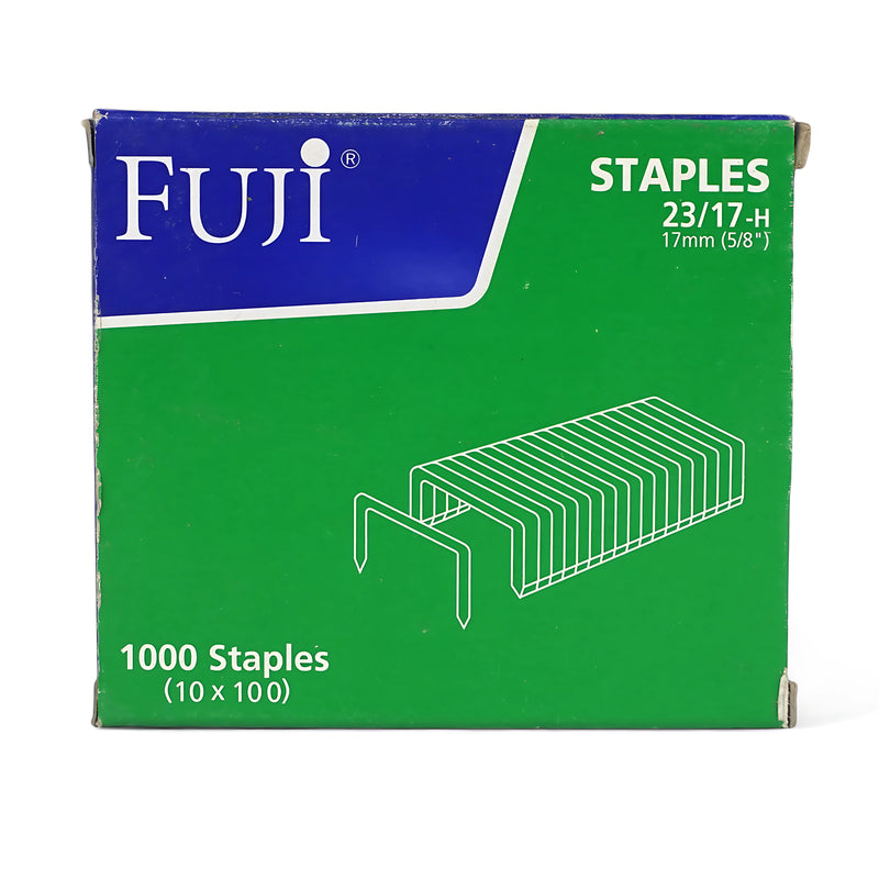 Fuji Staples Assorted Pack – 1000 Staples Each (23/10, 23/15, 23/17, 23/20)