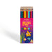 Goldfish Adventures of Flupa 12-piece colour pencil set featuring vibrant colors in playful underwater-themed packaging, perfect for children aged 3+.

